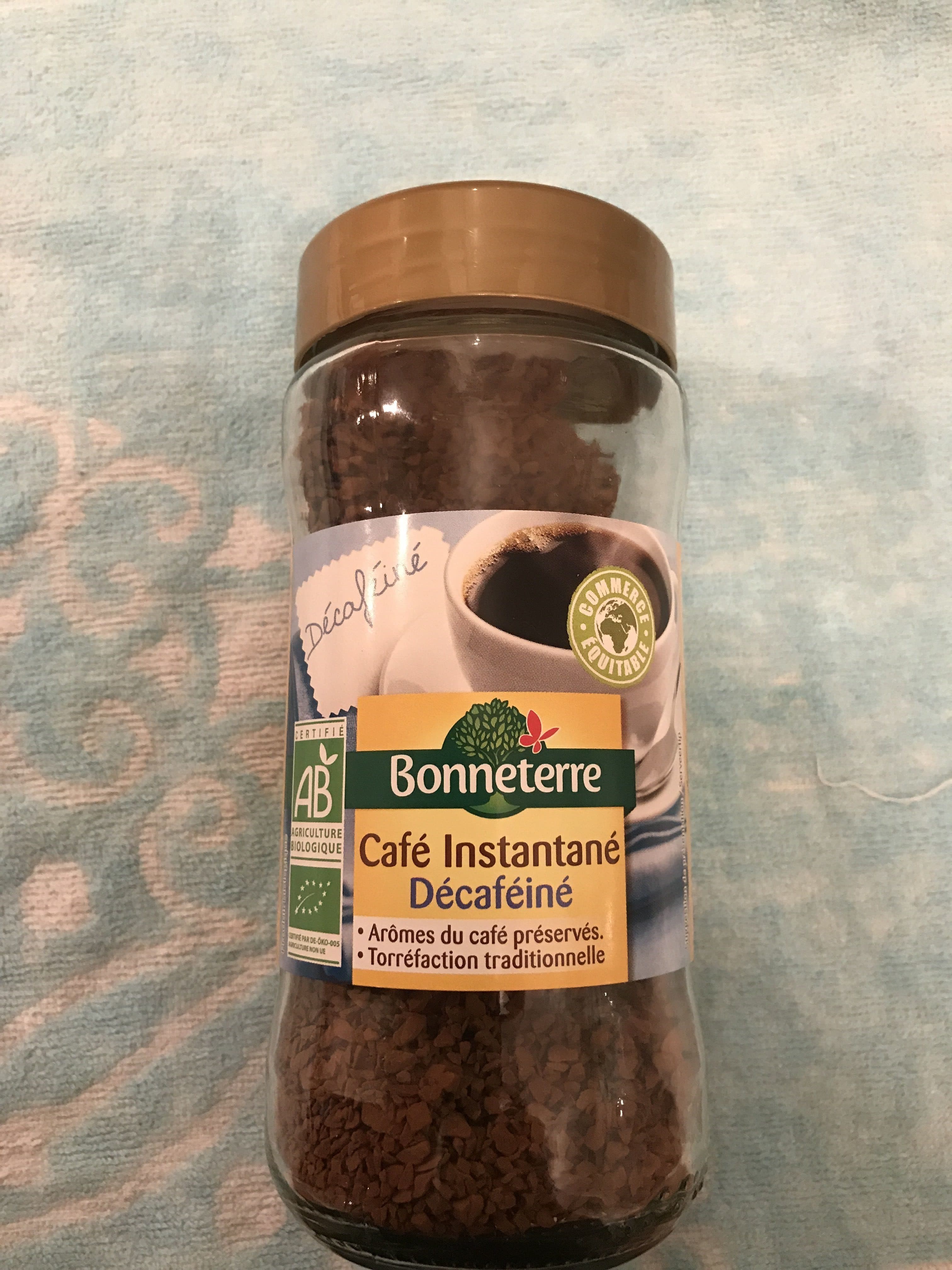 Bonneterre Café Instantané Décaféiné packshot