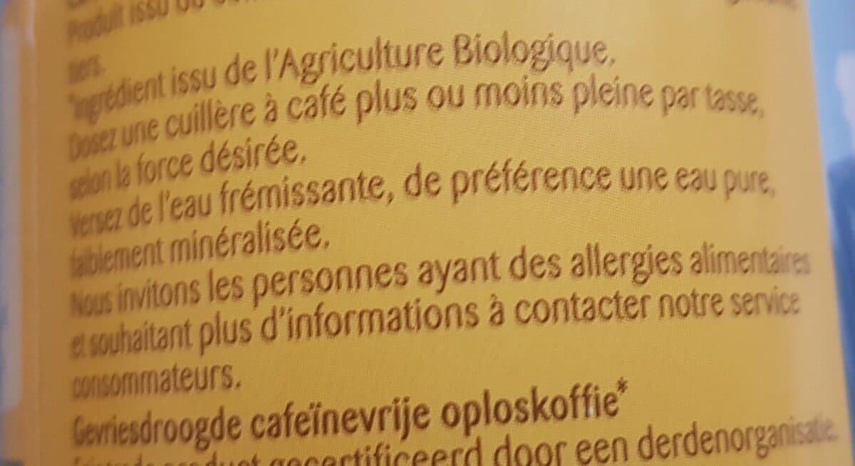 Bonneterre Café Instantané Décaféiné packshot