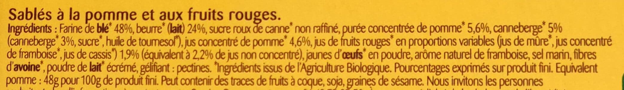 Bonneterre Sablés aux Fruits Rouges packshot