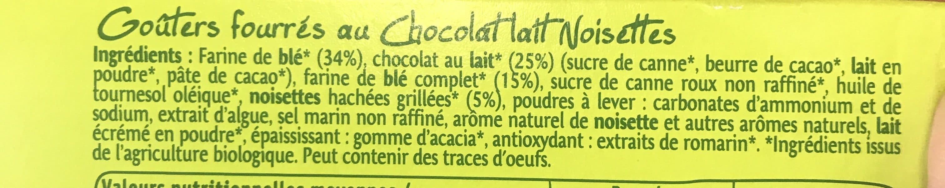 Evernat Goûters Chocolat lait Noisettes packshot