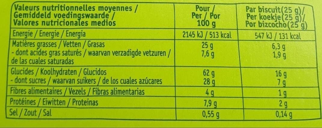 Evernat Goûters Chocolat lait Noisettes packshot
