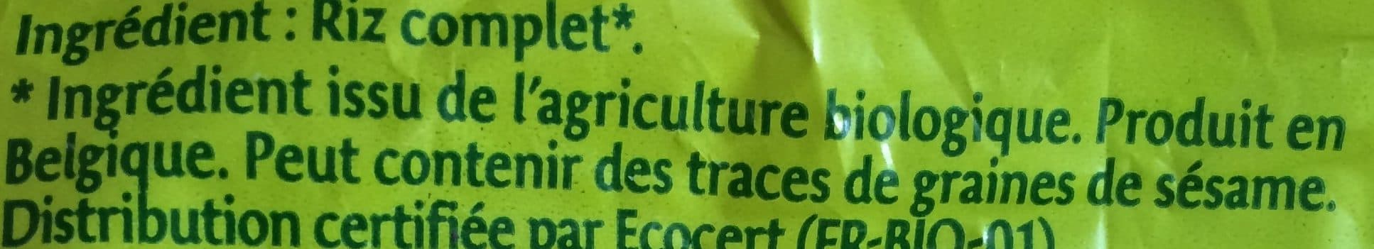 Evernat Galettes riz complet packshot