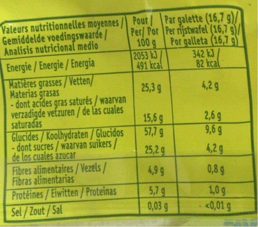 Evernat Galette de riz au Chocolat noir et coco packshot