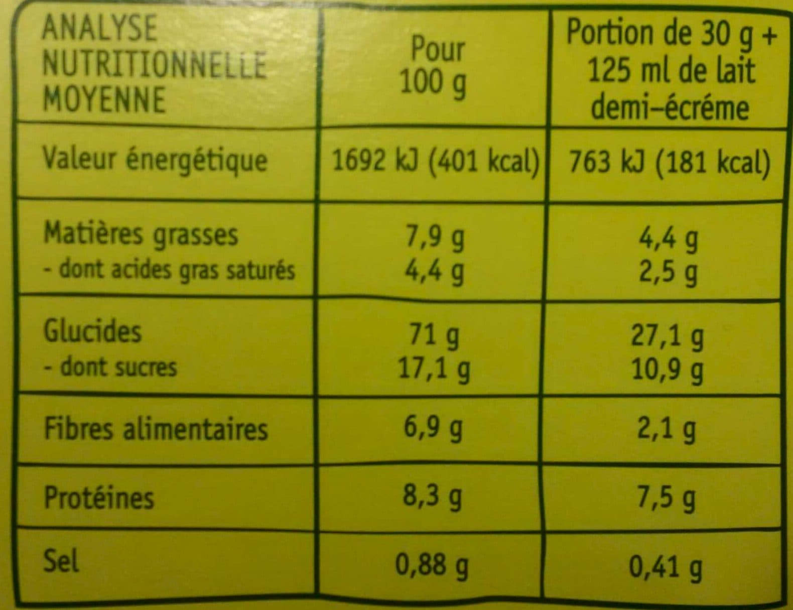 Evernat Spécial Matin Chocolat packshot