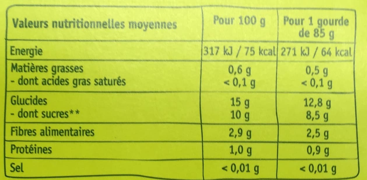 Evernat Youpi les fruits! Pomme Poire Céréales complètes packshot