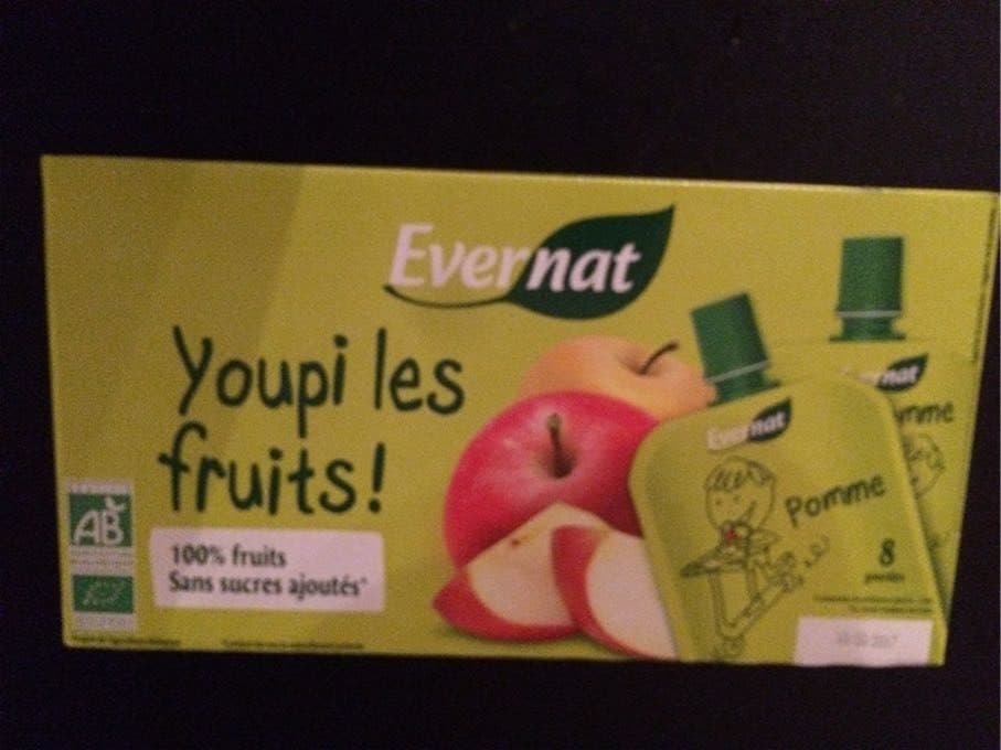 Evernat YOUPI LES FRUITS POMME packshot