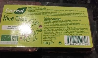 Evernat Rice Choc packshot