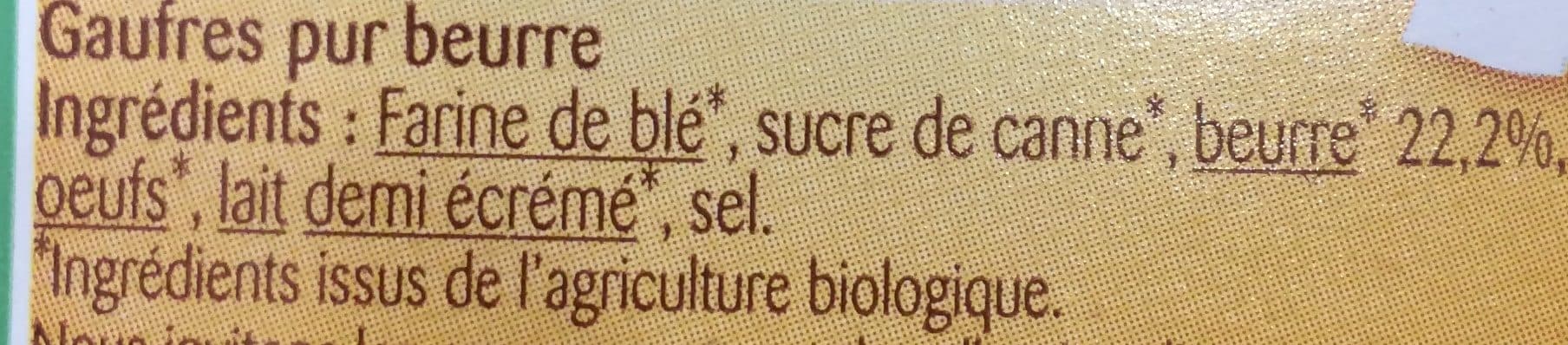 Bonneterre Gaufres Pur Beurre packshot