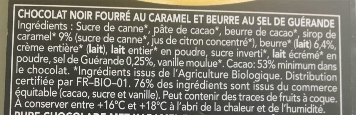 Bonneterre Chocolat noir Caramel Beurre Salé packshot