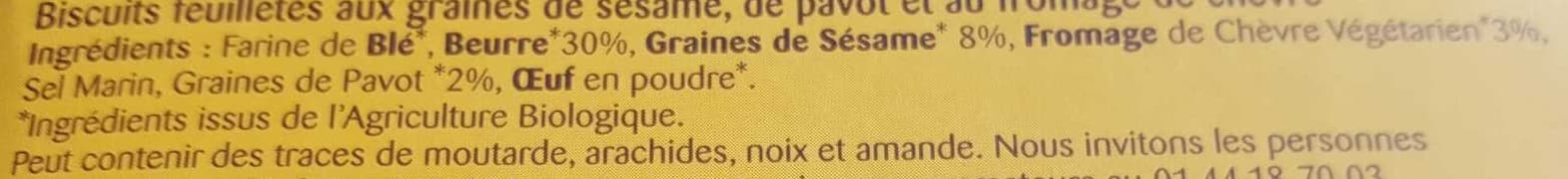 Bonneterre Croustilles Sésame Pavot Fromage de Chèvre packshot