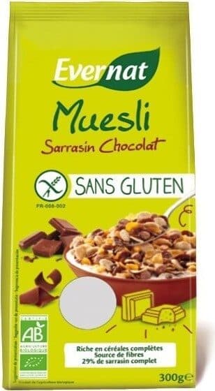 Evernat Muesli Sarrasin Chocolat packshot