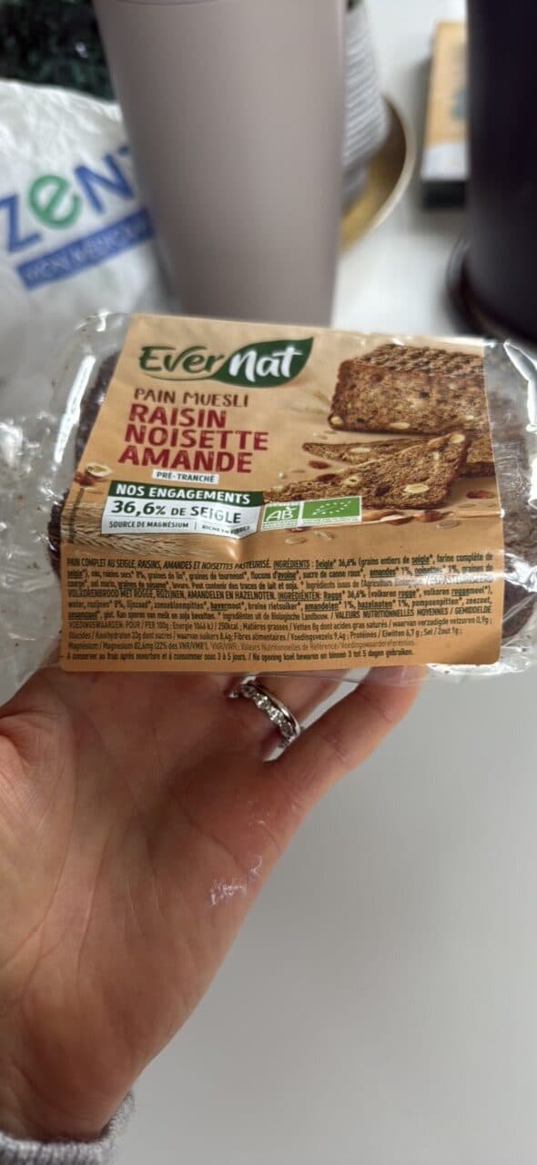 Evernat Pain muesli raisin noisette amande packshot