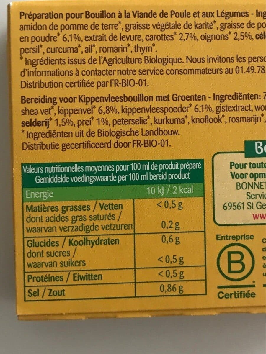 Bonneterre BOUILLON DE POULE-AU-POT packshot