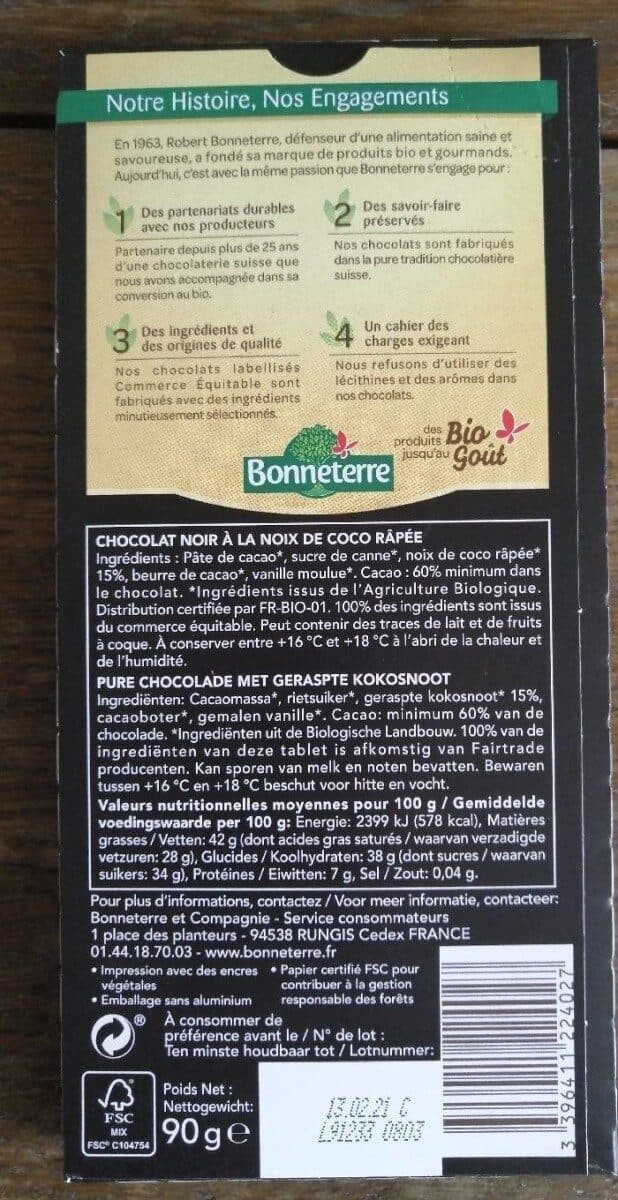 Bonneterre Noir noix de coco packshot