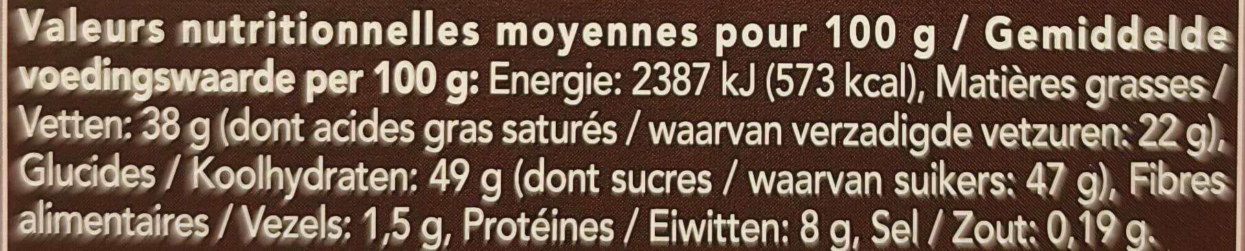 Bonneterre Choc Lait Noix De Cajou packshot