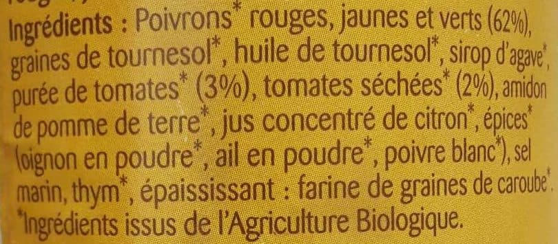 Bonneterre Tartinade de legumes Trio de poivrons packshot
