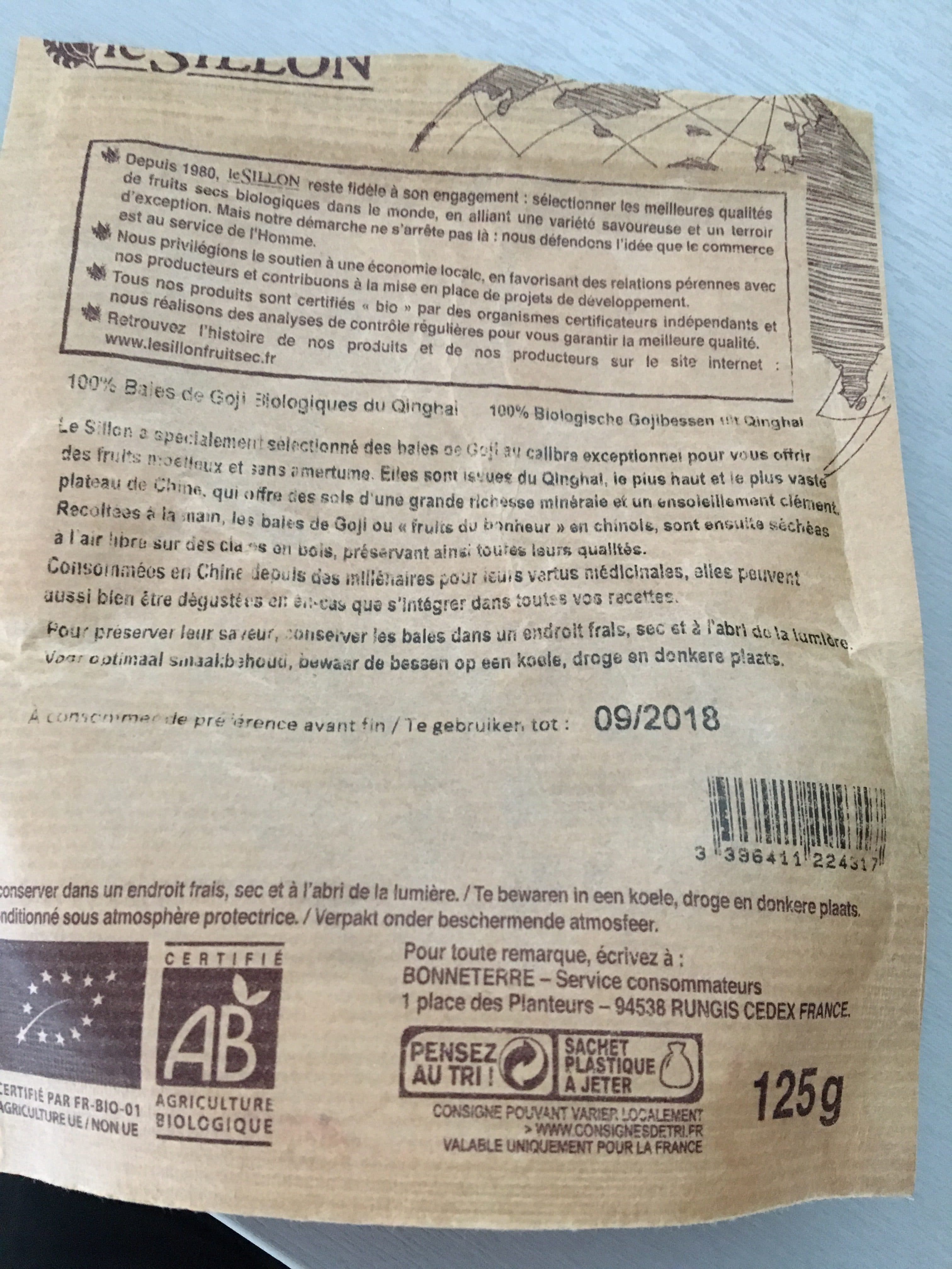 Le sillon Baie De Goji packshot