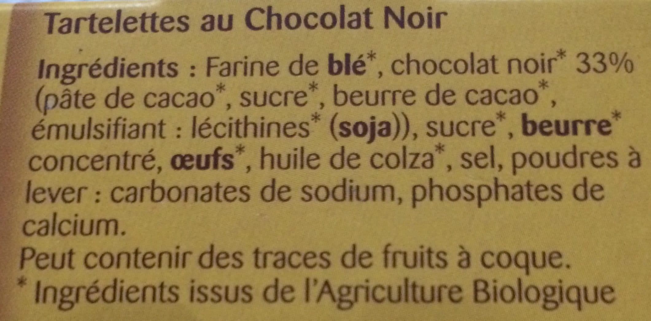 Bonneterre Tartelettes au chocolat noir packshot
