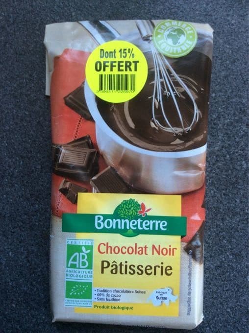 Bonneterre Chocolat Noir Patisserie packshot