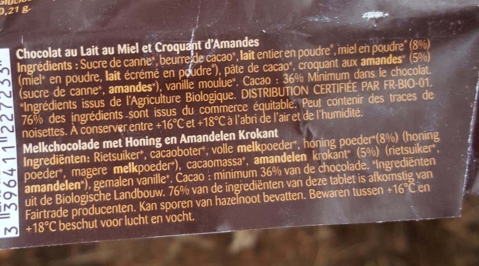 Bonneterre Chocolat lait packshot