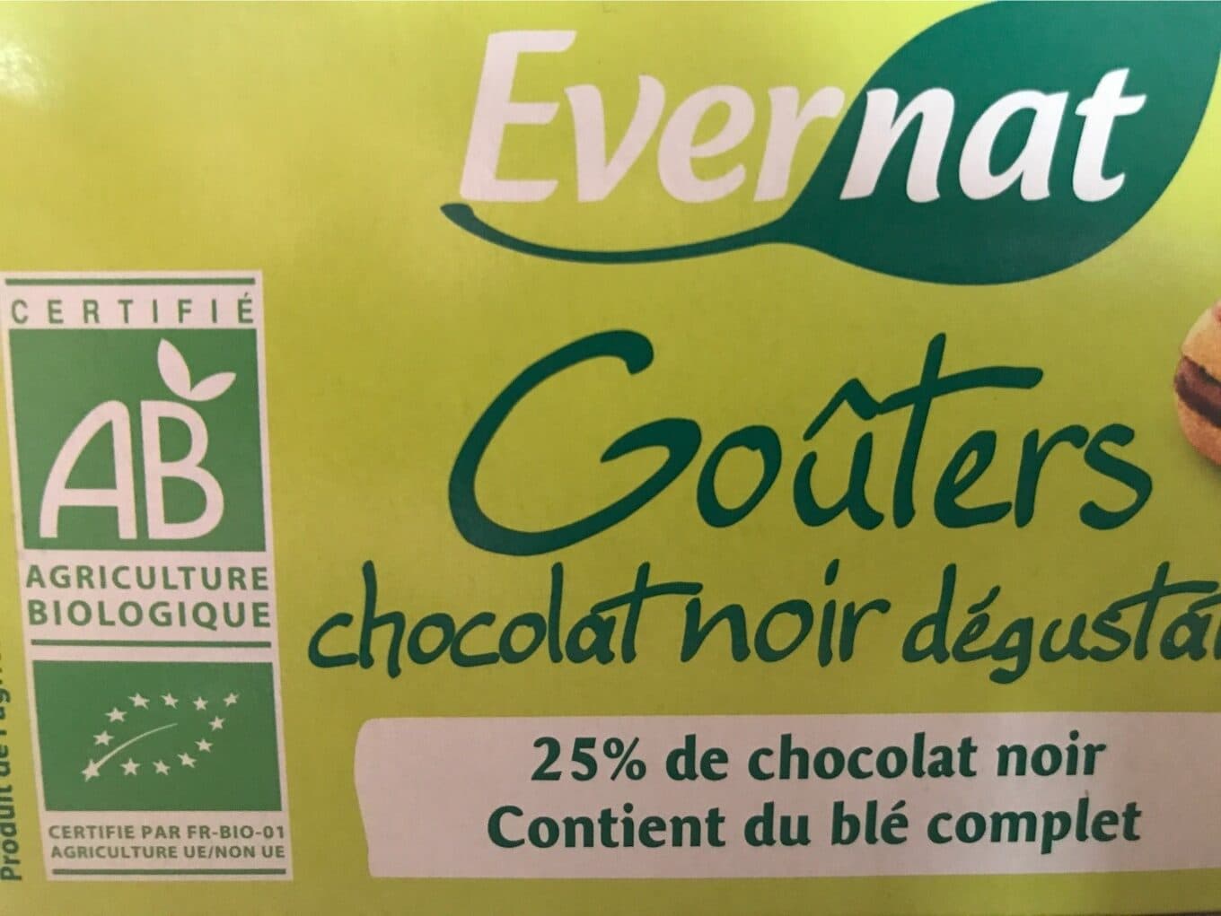 Evernat Gouters chocolat noir degustation packshot