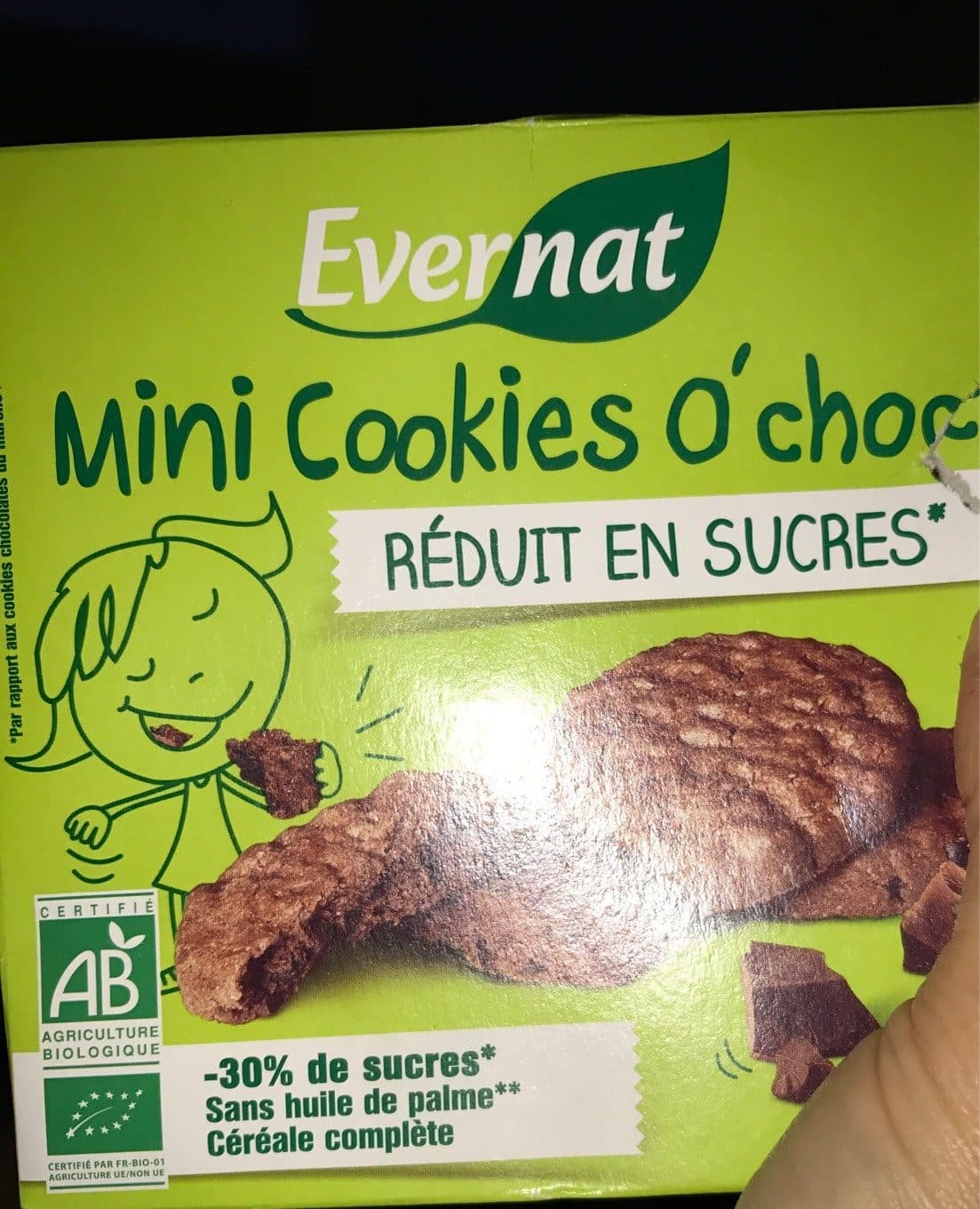 Evernat Mini cookies o'choc packshot