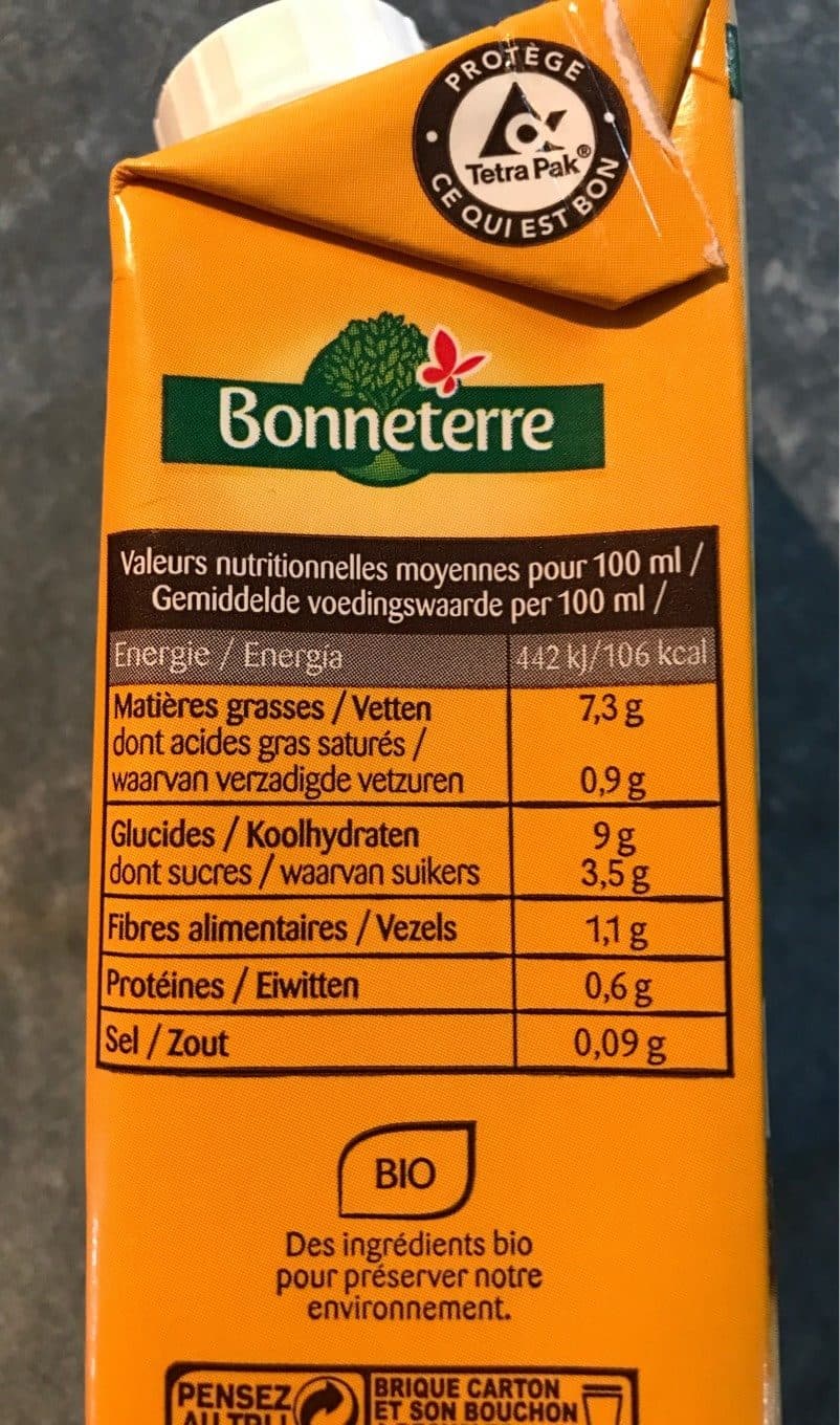 Bonneterre Lait riz noisette cuisine packshot