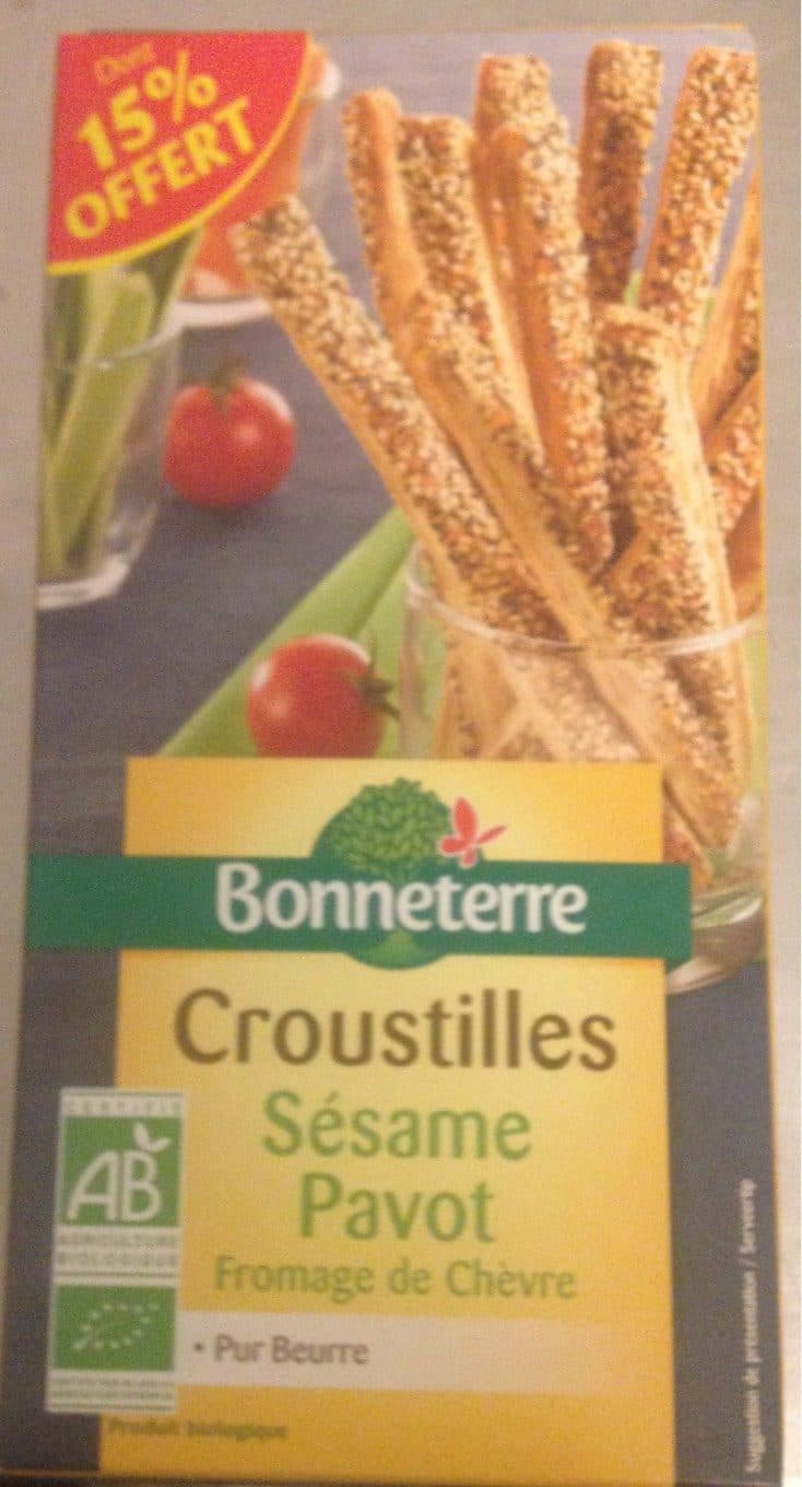 Bonneterre Croustilles sésame pavot packshot