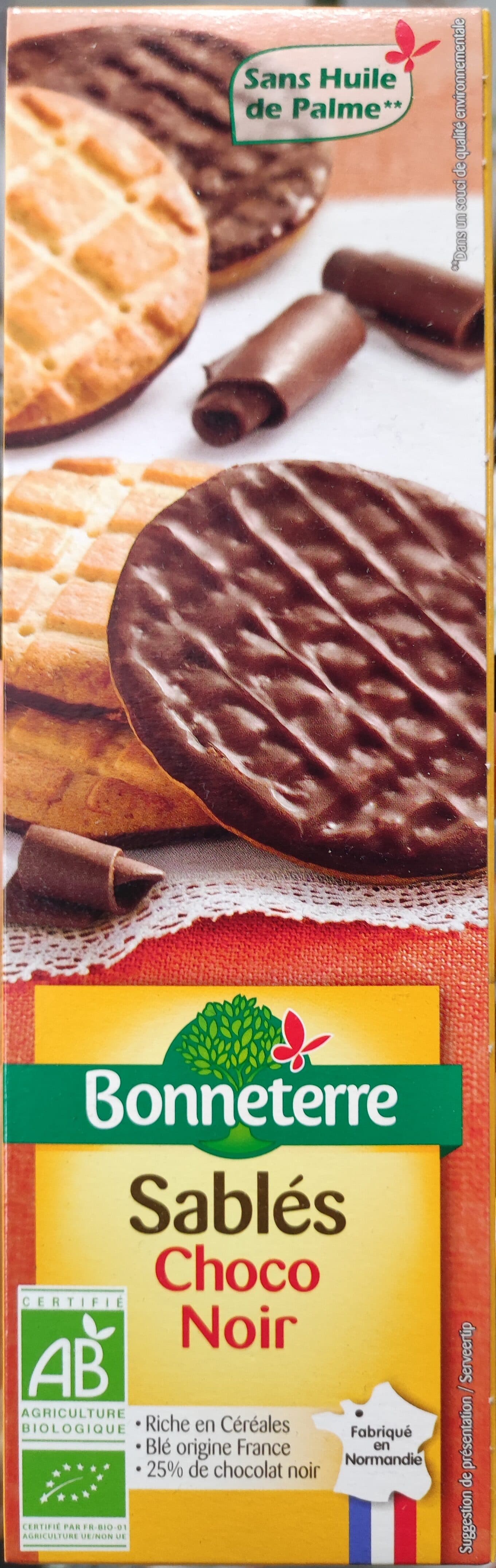 Bonneterre Sablés choco noir packshot