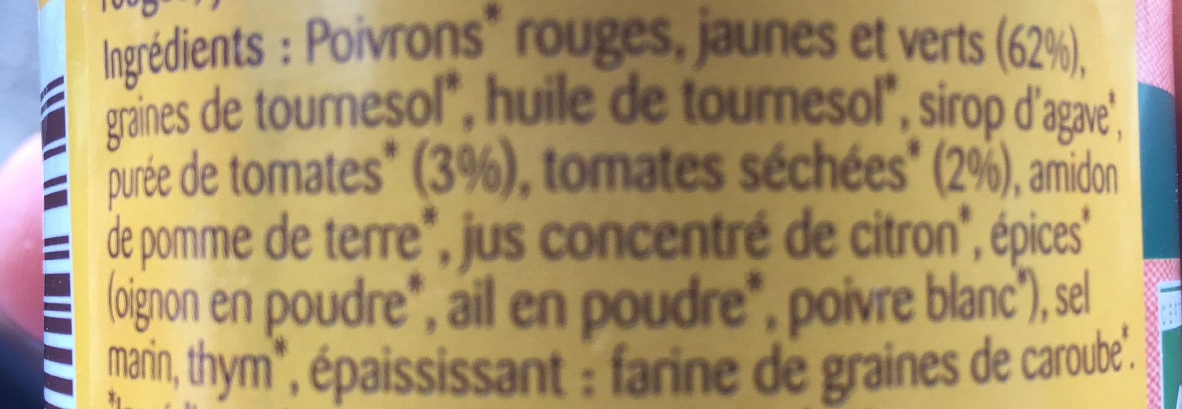 Bonneterre Tartinade de Légumes - Trio de poivrons packshot