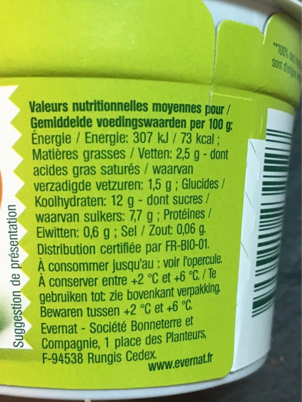 Evernat Amande Caramel packshot