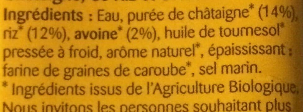 Bonneterre Lait Riz Châtaigne Avoine packshot