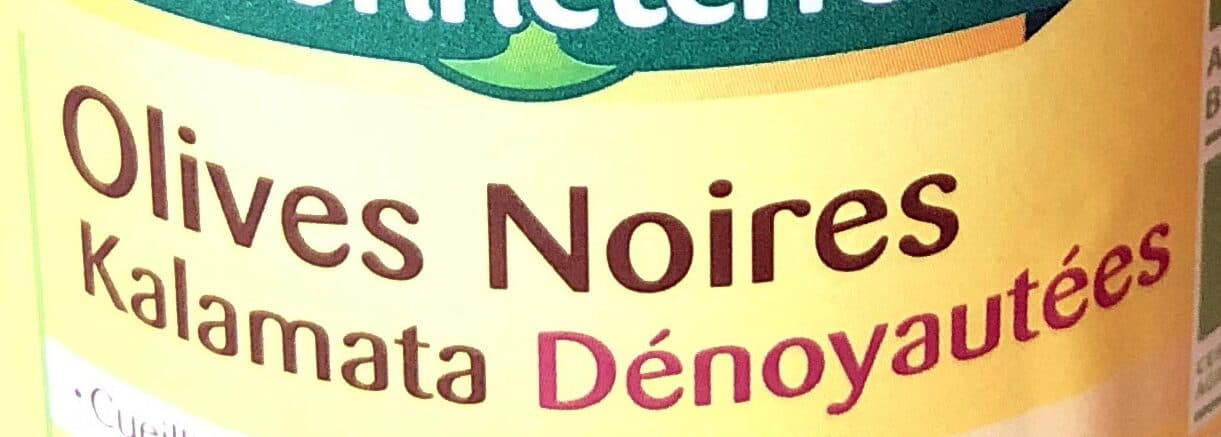 Bonneterre Olives Noires Kalamata Dénoyautées Bio packshot