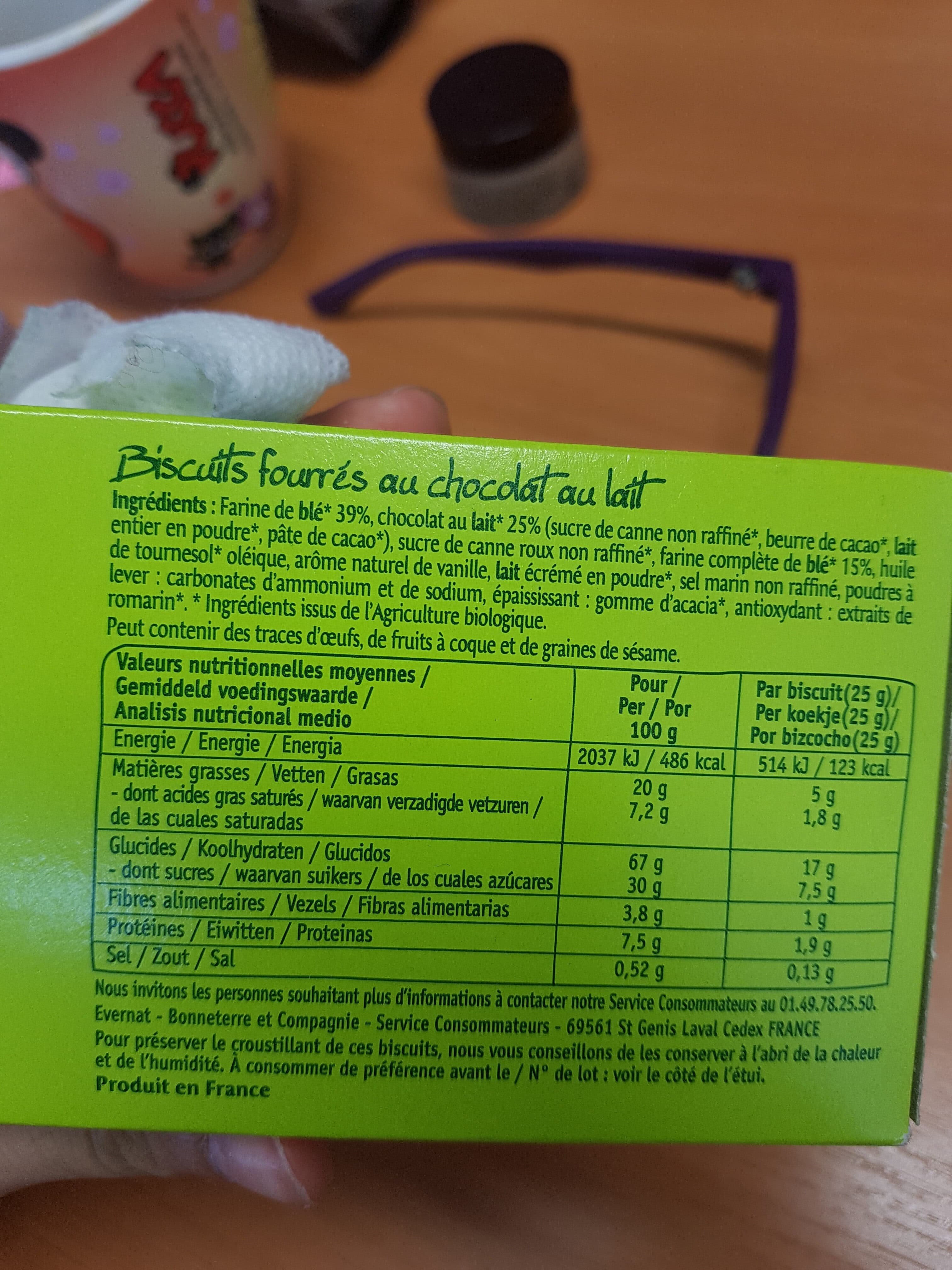 Evernat Goûters chocolat au lait packshot