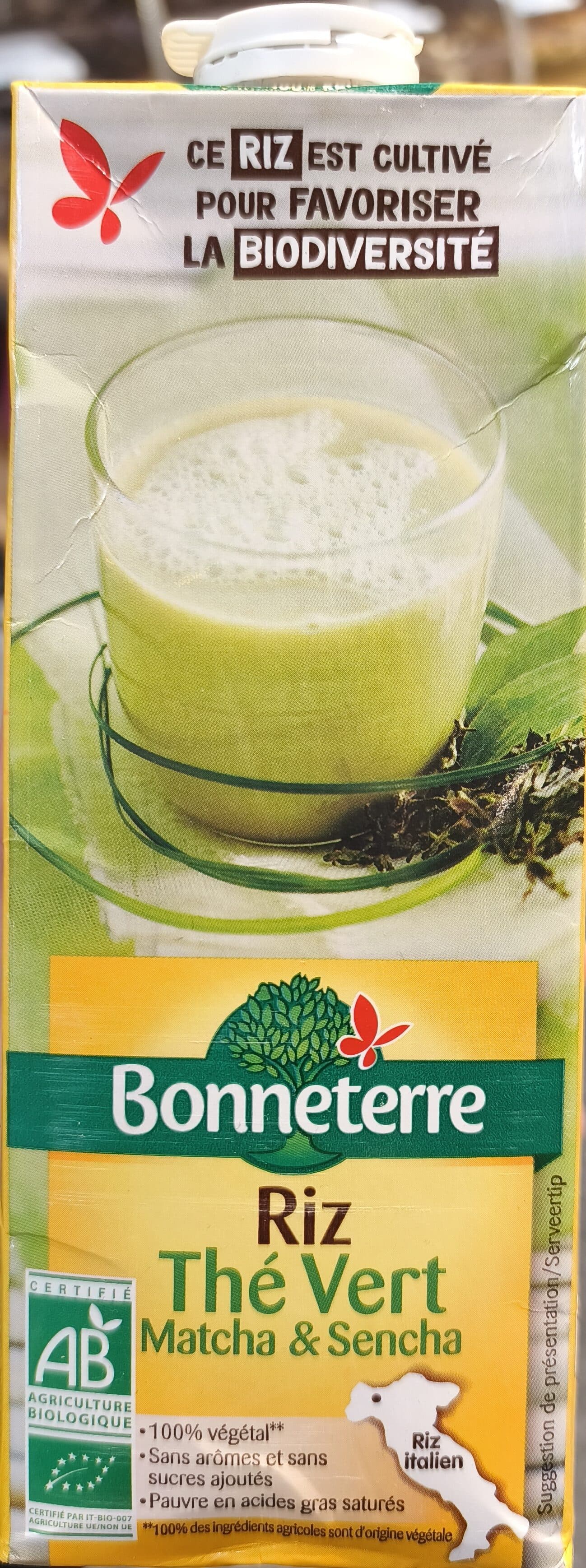 Bonneterre Riz thé vert matcha & sencha packshot
