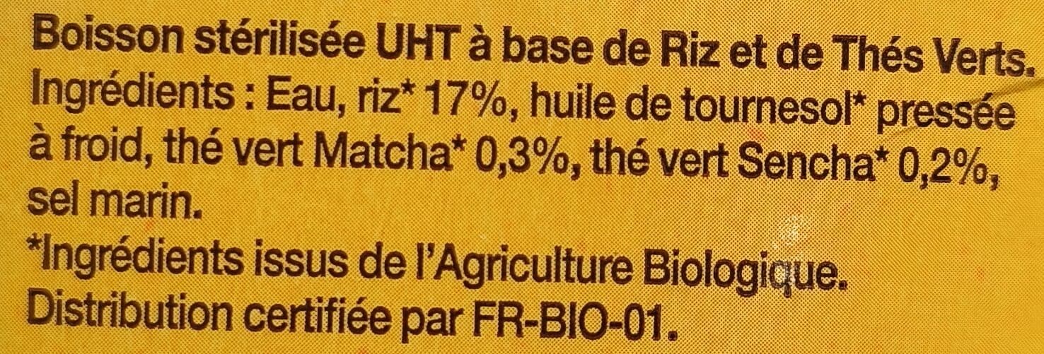 Bonneterre Riz thé vert matcha & sencha packshot