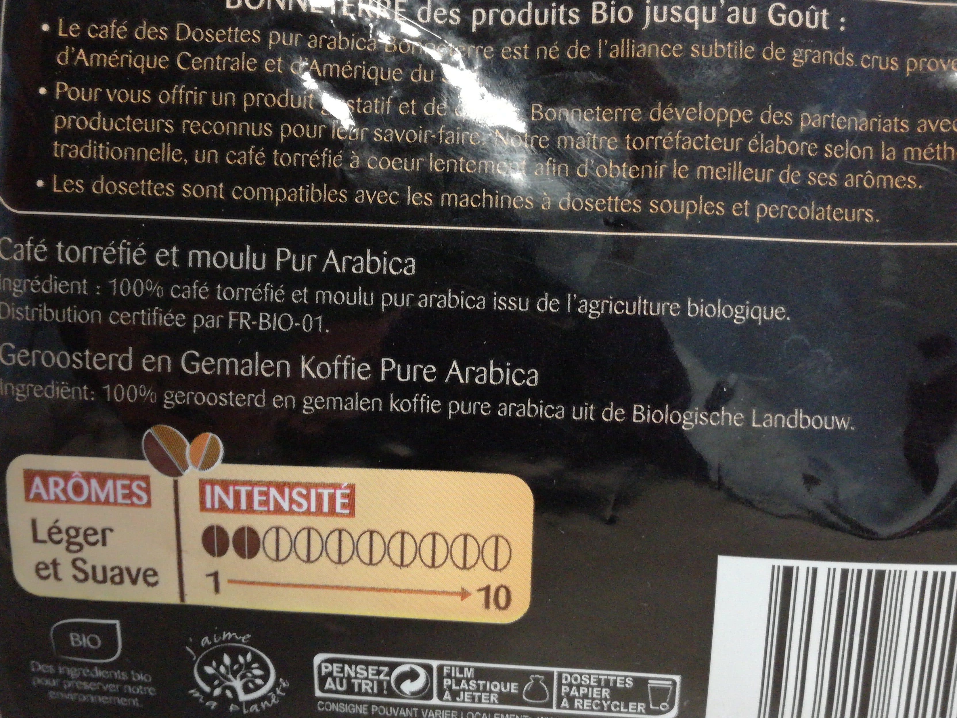 Bonneterre Cafe Dosettes Pur Arabica packshot