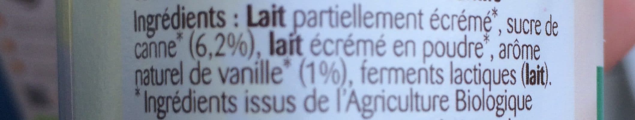 Bonneterre Yaourt Vanille packshot