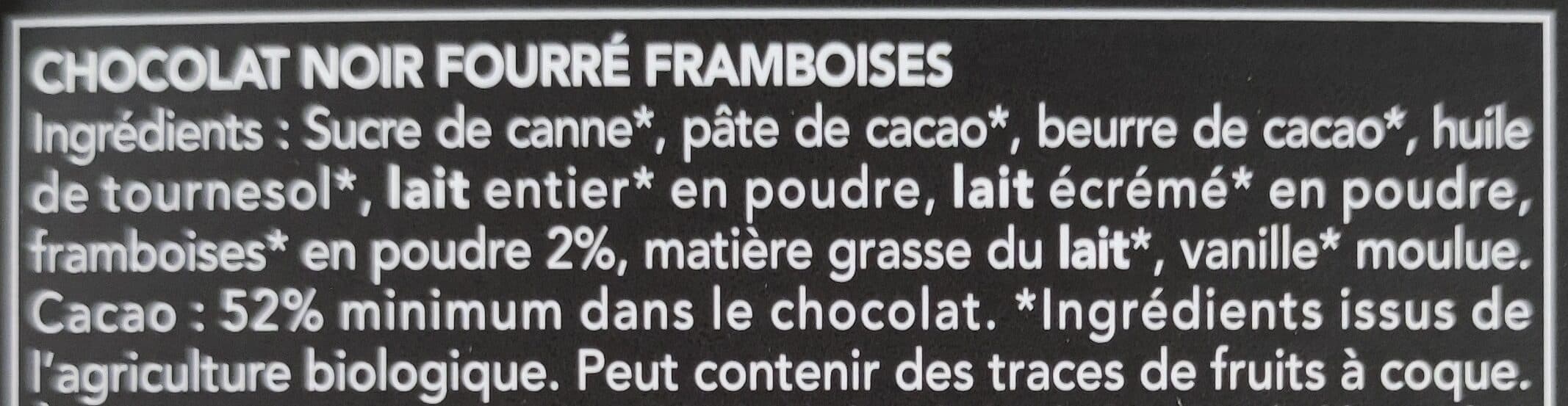 Bonneterre Chocolat Noir Fourré Framboise packshot