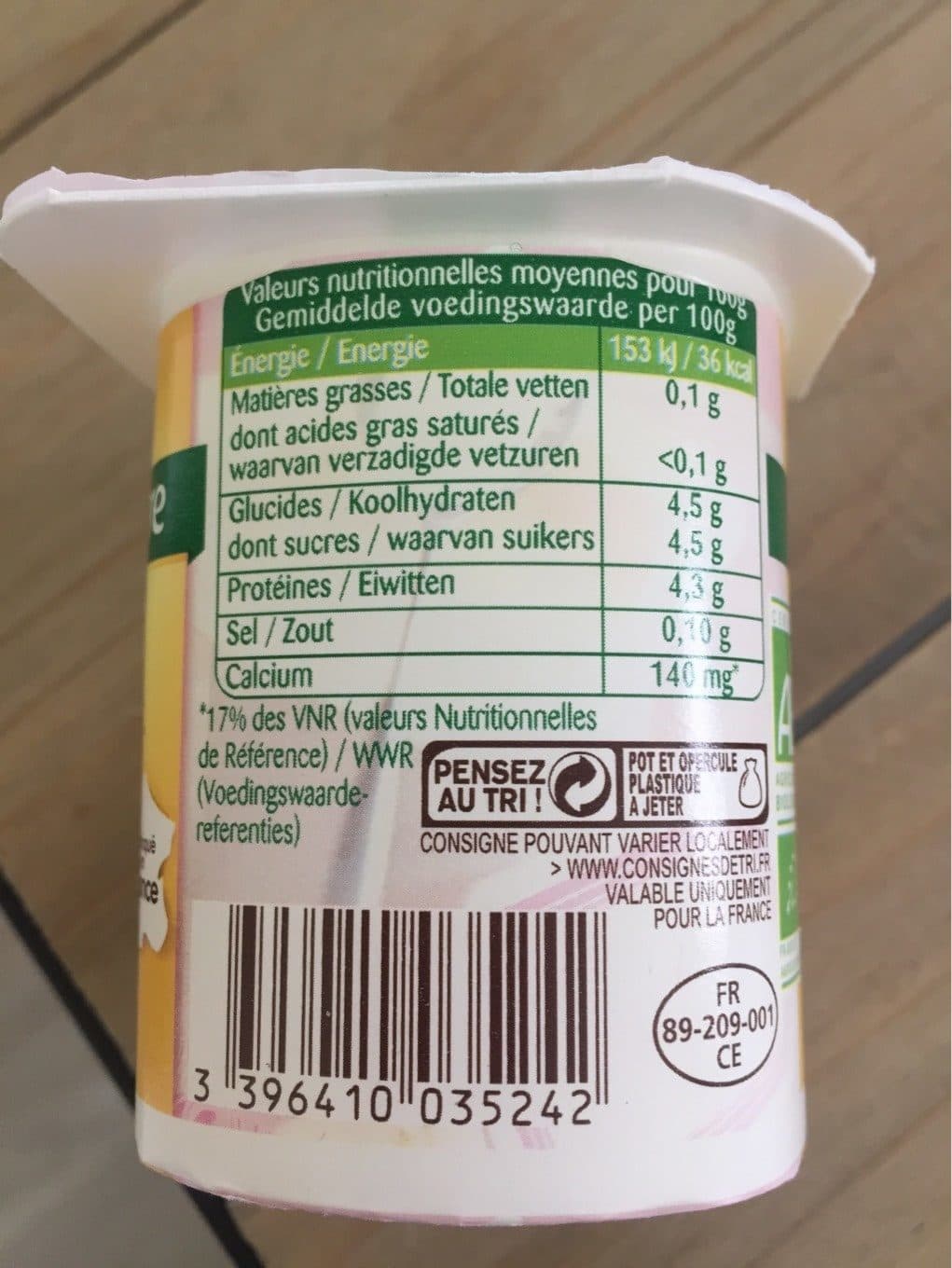 Bonneterre Yaourt 0% mat gr packshot