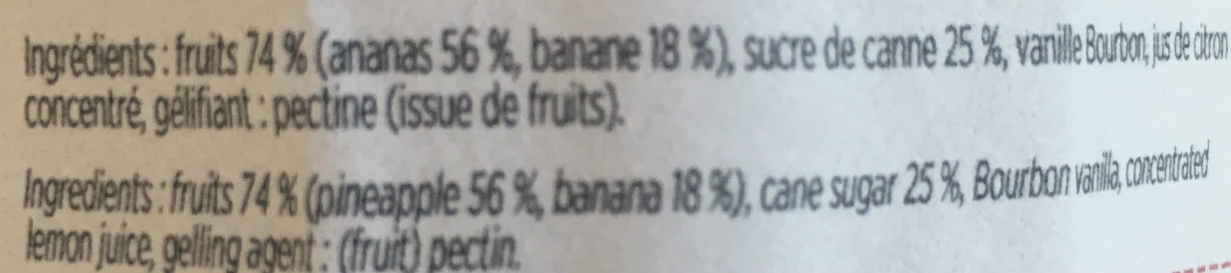 Francis Miot Confiture banane et ananas packshot