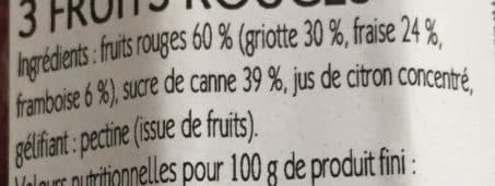 Les Fermes de Gally Confiture 3 fruits rouges packshot