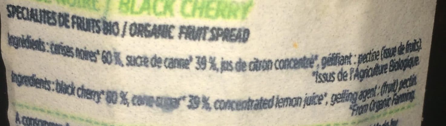 Francis Miot Confiture cerise noire packshot