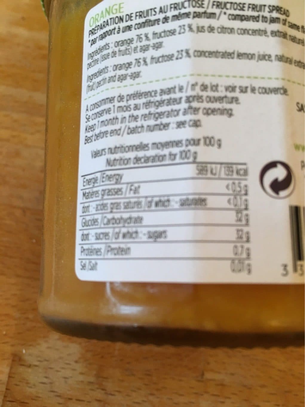 Francis Miot Spécialité De Fruits Au Fructose Orange packshot