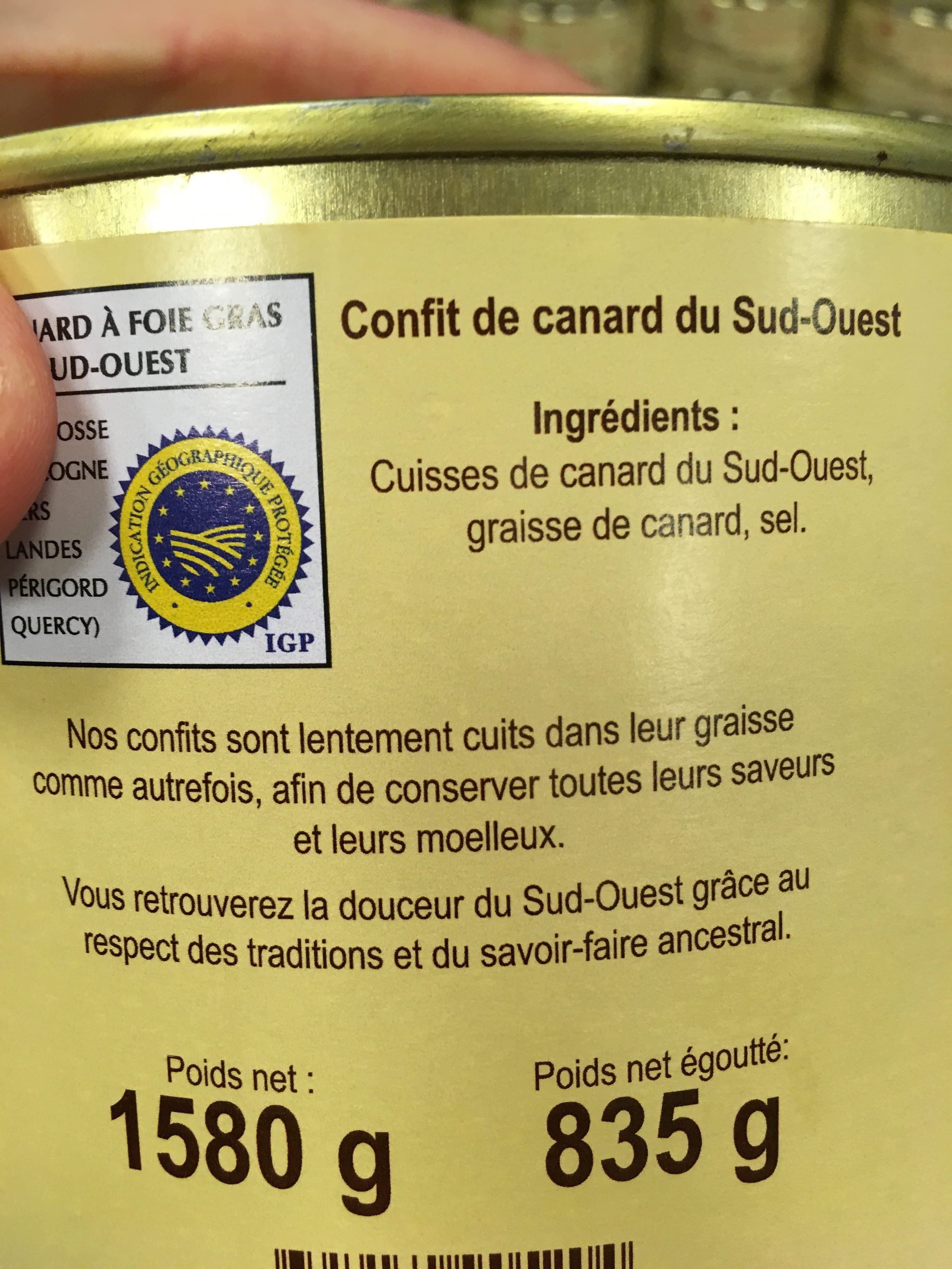 Micouleau Confit de canard packshot