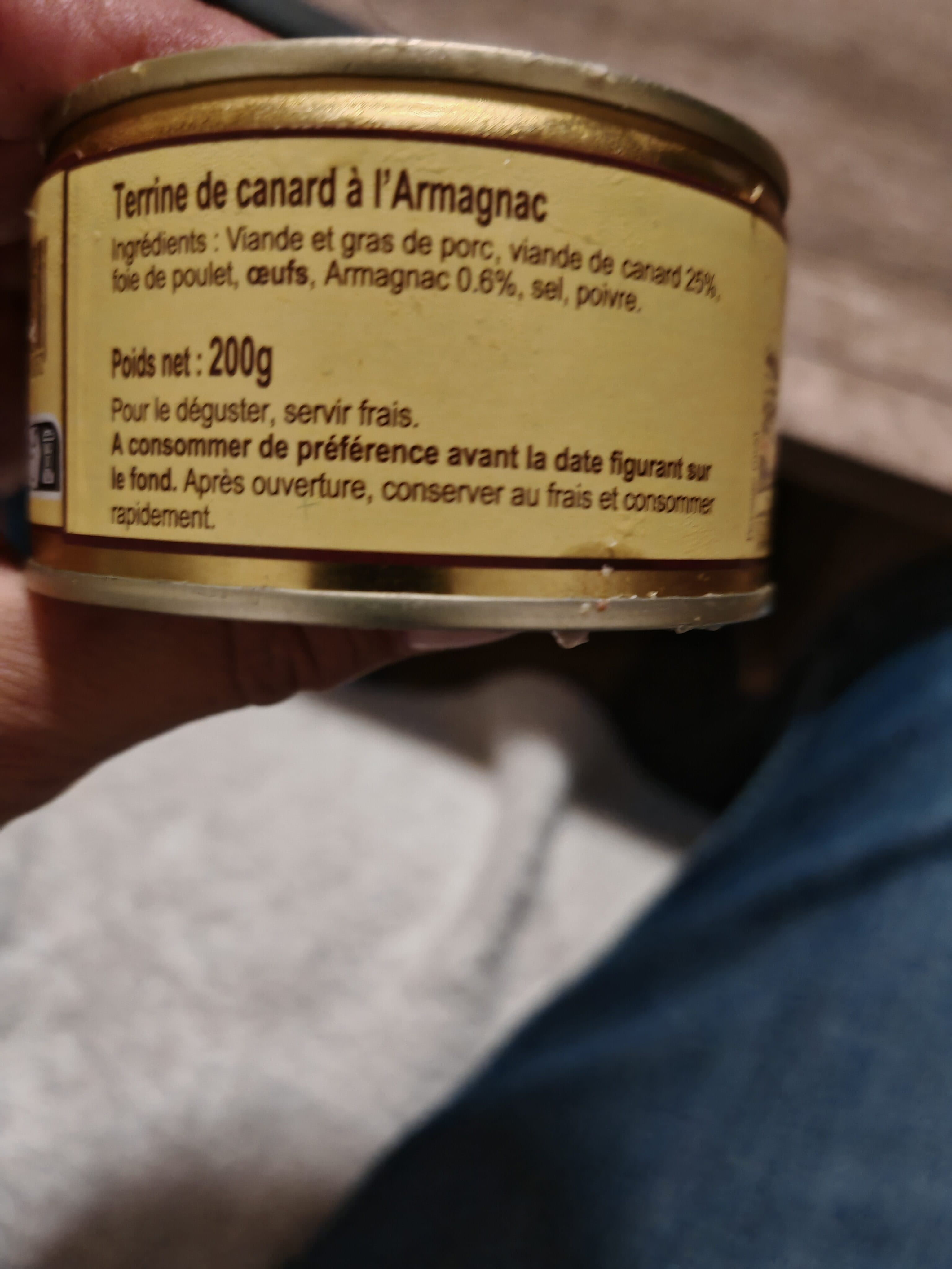 Les Saveurs De Bourdette Terrine de canard à l'armagnac packshot