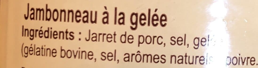 Les Saveurs de Bourdette Jambonneau à la gelée packshot
