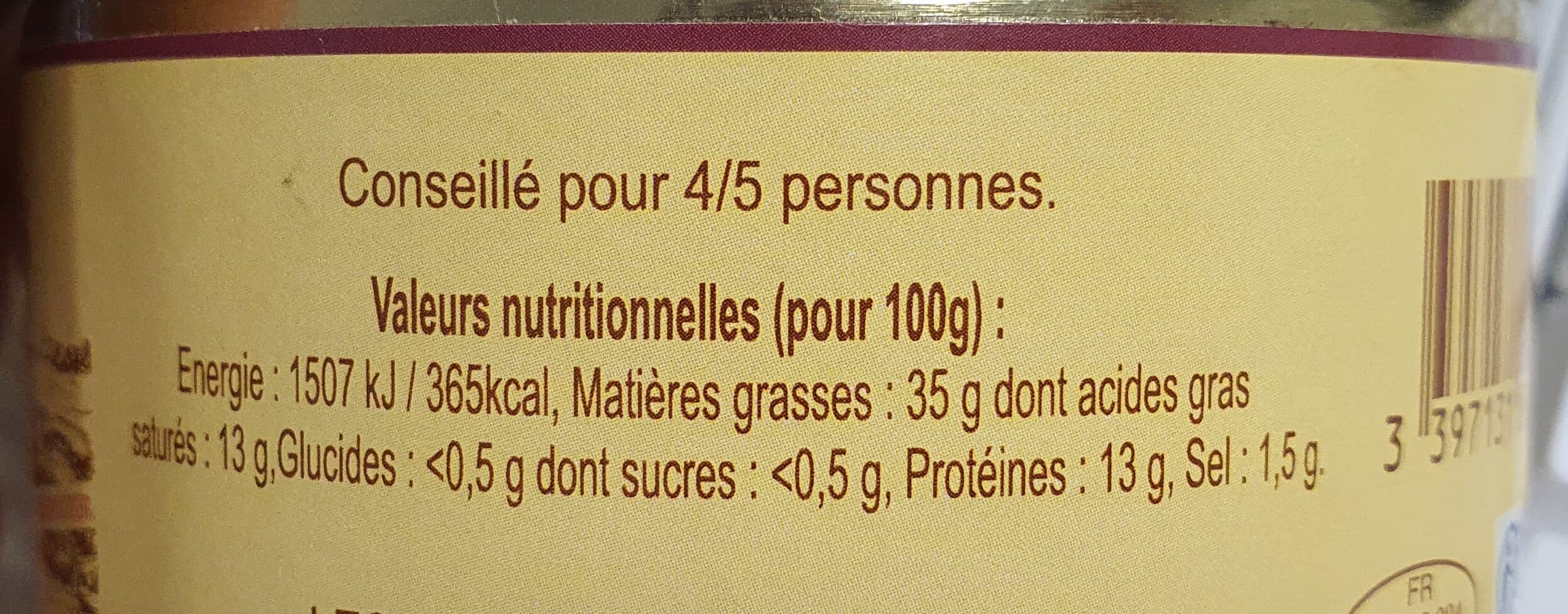 Les Saveurs De Bourdette Pâté de pays au poivre vert packshot