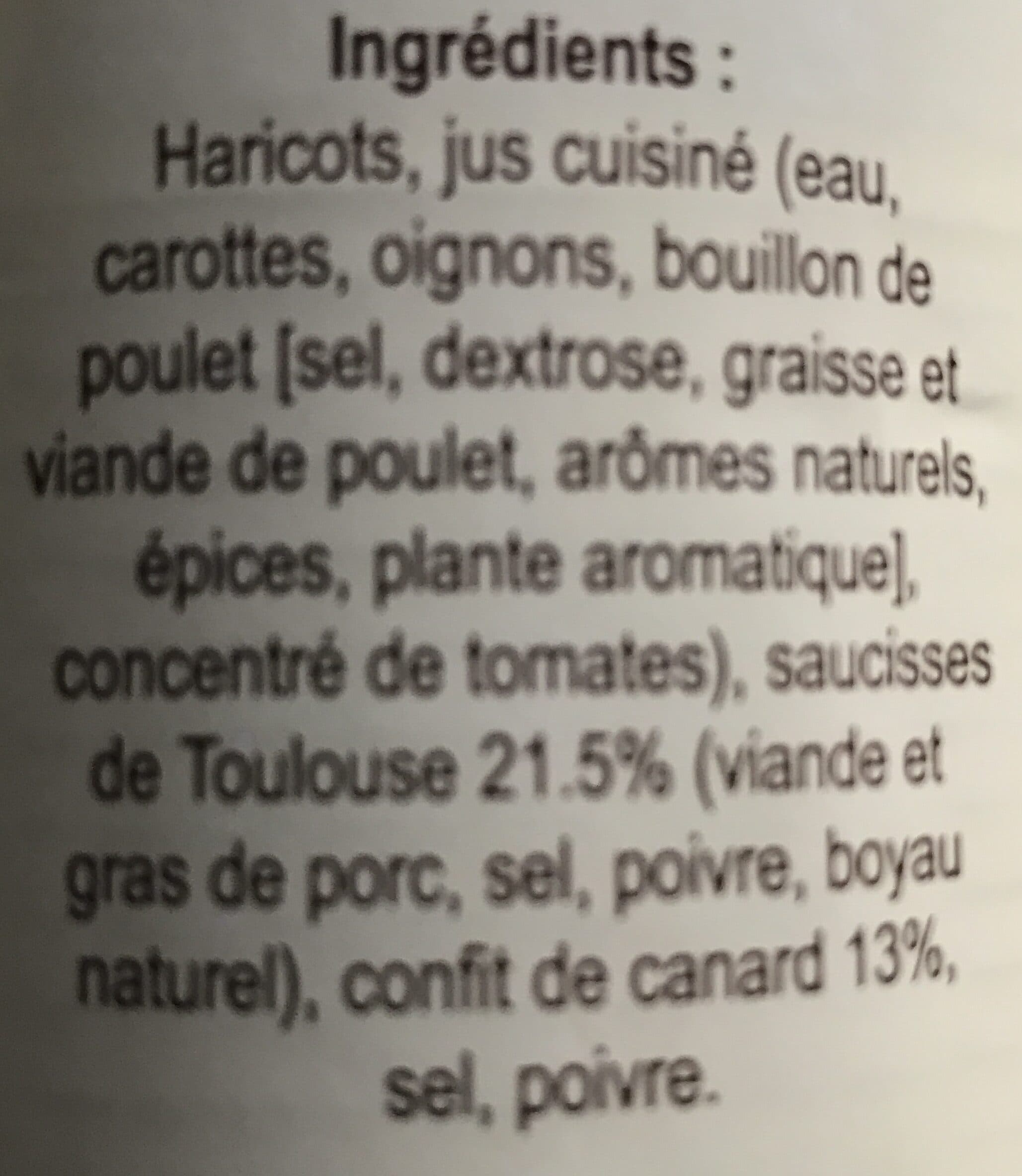 Les saveurs de Bourdette Cassoulet au confit de canard packshot
