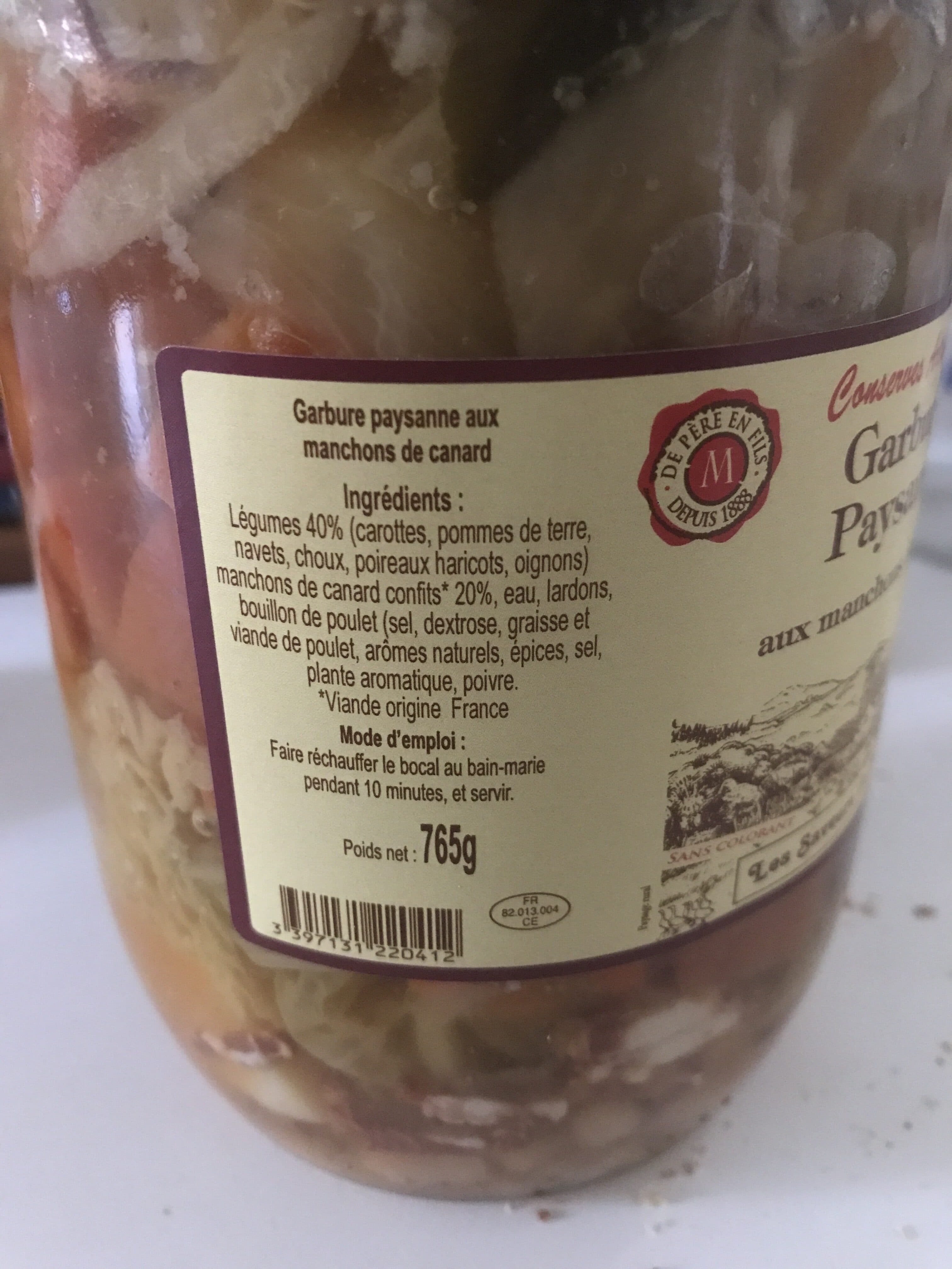 Les Saveurs De Bourdette Garbure Paysanne packshot